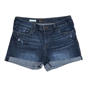 003 KUT FROM THE KLOTH Women's Katy Boyfriend High Rise Dark Denim Short - Sz 10
